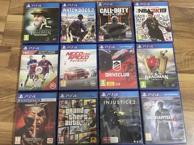 PS4 Video CD Games 12 Games Available