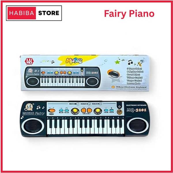 Kids Keyboard Piano with Mic – 31 Keys Fairy Piano Electronic Piano Toy – Educational Music Learning Keyboard – Musical Toy for Kids Boys Girls