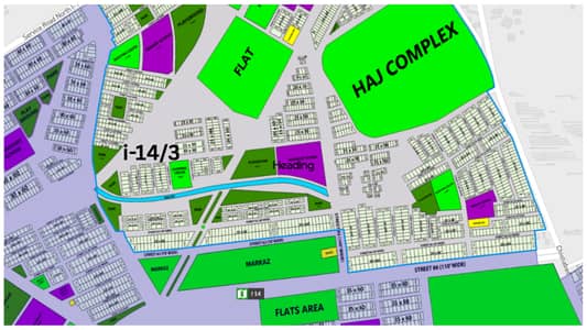 8 Marla (30*60) (1800 Square Feet/200 Square Yard) One Of The Top Location Possession Plot Available For Sale In CDA Sector I-14/3 Price 170 Lakhs