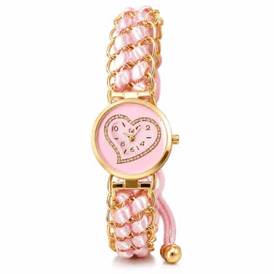 Add a stylish touch to your look with this elegant pink heart design