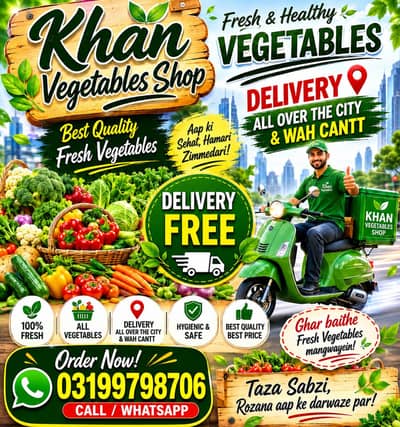 Free delivery Fresh Vegetables