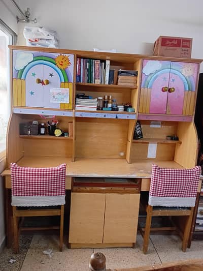kids study table for two