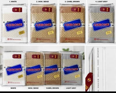 Chrome Cotton Suit Fabric – 4 Colors Available