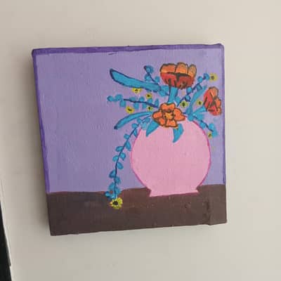 flower vase painting
