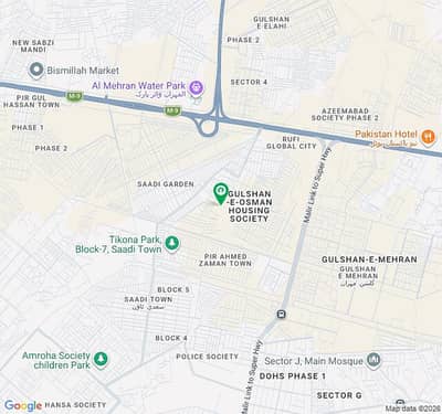 Ideal West Open 240 Square Yards Residential Plot Available In Pir Ahmed Zaman Town - Block 3, Karachi