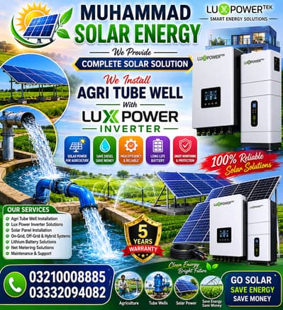 solar agri pump/goodwe/solis/inverex/knox/itel/crown/4kw/6kw/8kw/10kw