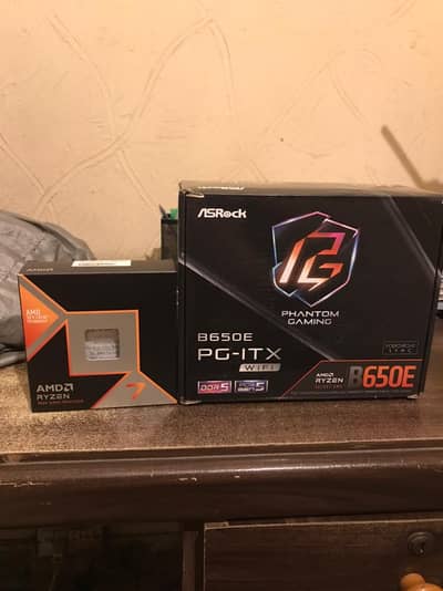 AMD 9800x3D cpu processor + ASROCK B650E PG-ITX WiFi AM5 MOTHERBOARD