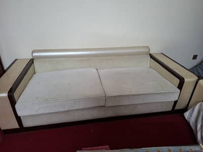 white colored spring sofas