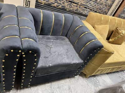 Sofa set 3+2+1 available in gry color