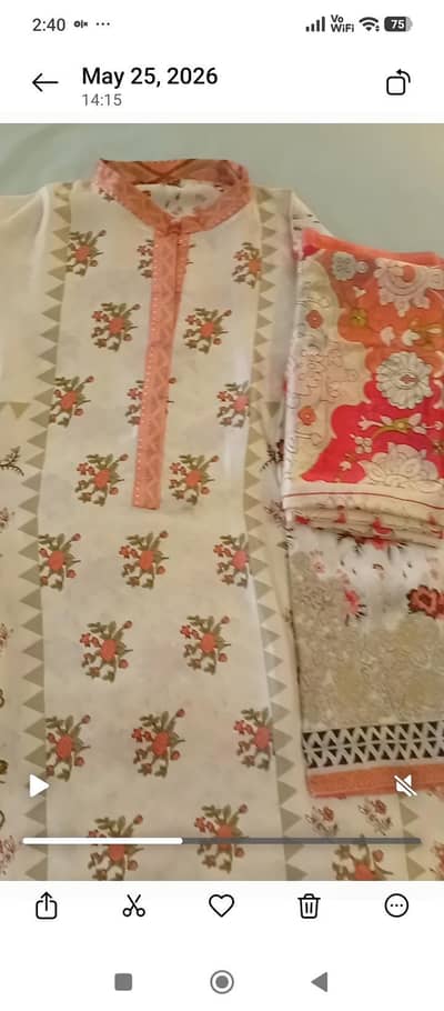 Semi Formal Silk Khaadi Suit