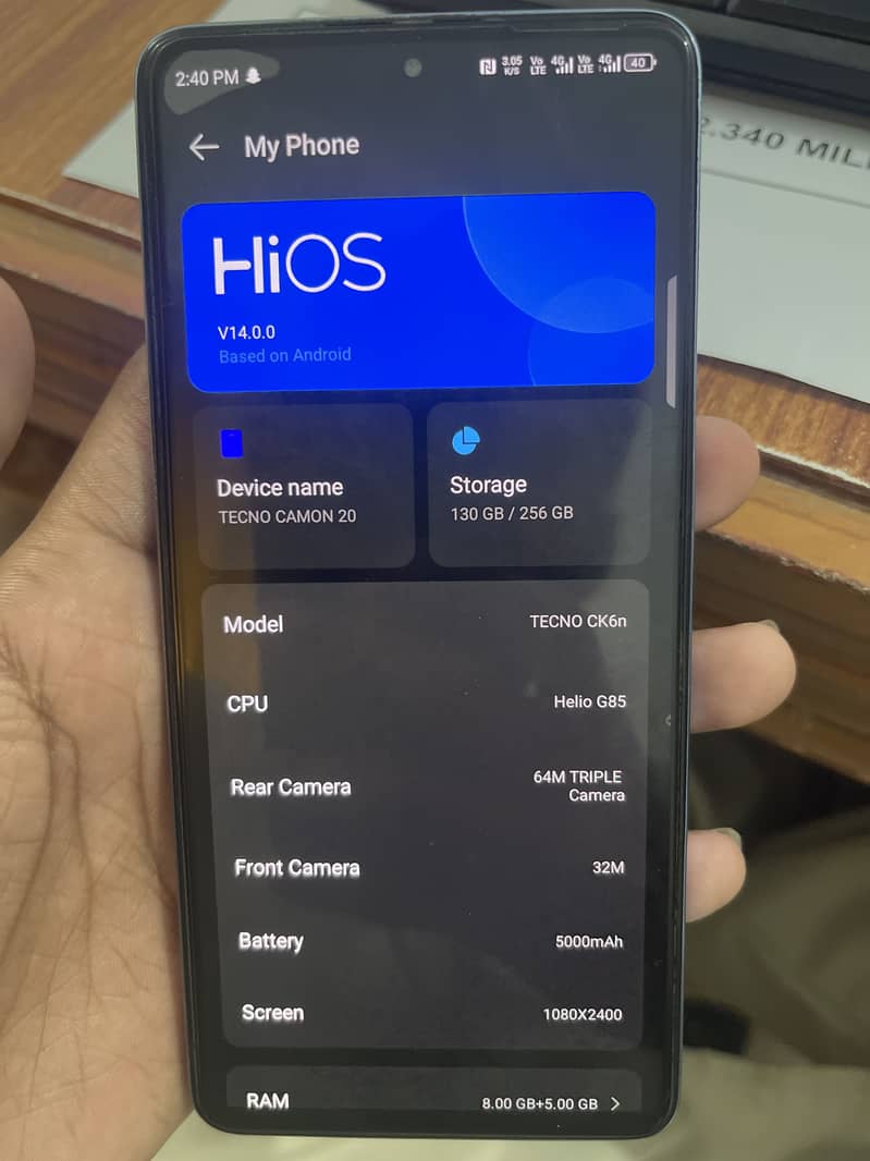 Tecno CAMON 20 5