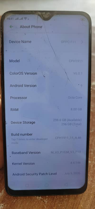 Oppo F11 | Official Pta Approved | 256GB