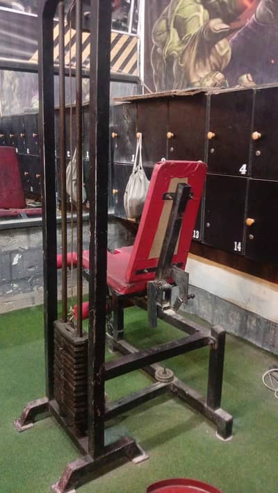Running gym with boxing setup