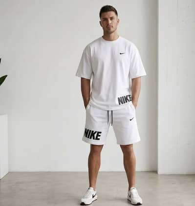 It has shorts and shirt