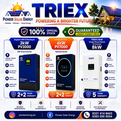 TRIEX SERIES [6KW PV7000 , 3KW PV3000 , 8KW]