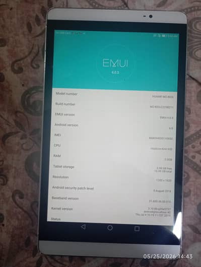HUAWEI M2-802L TABLET in Rs:8000/-