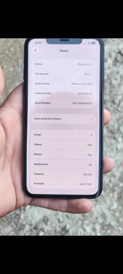 iphone 11 pro max 256gb with box pta approved