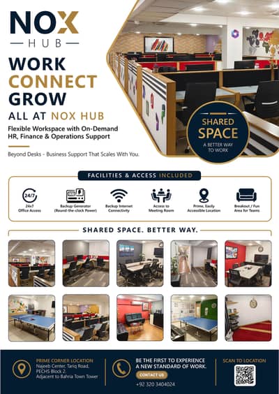 NOX HUB - Prime Location - Seat Rentals