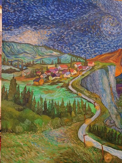 36×24" Original Van Gogh Style Painting – PKR 28,000 ONLY