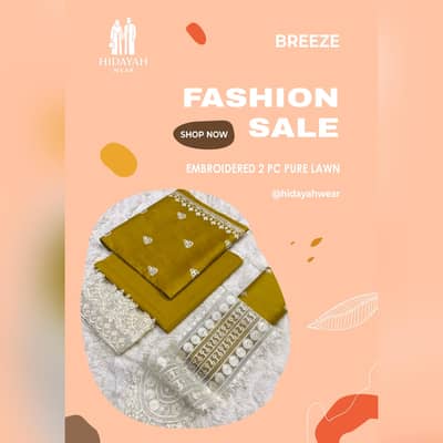 Bareeze Pure Lawn 2Pc Embroidered Collection