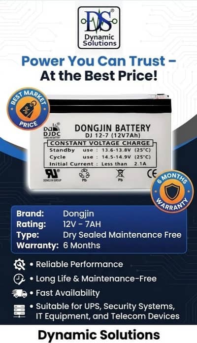 12v-7ah Dry Sealed Maintenance Free batteries