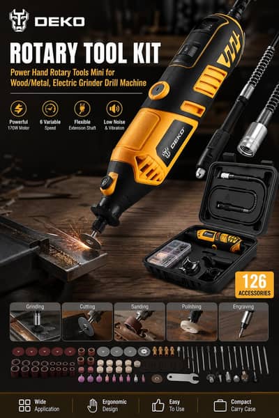Electric Rotary Tool Kit