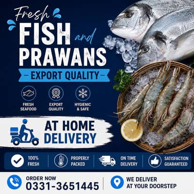 Fresh Fish & Prawns Available 