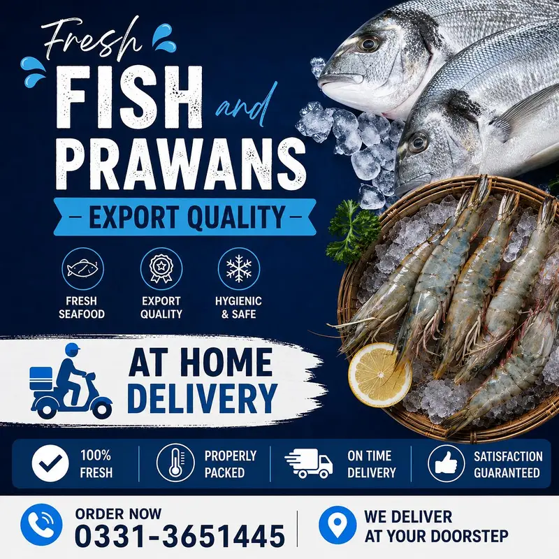 Fresh Fish & Prawns Available