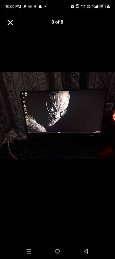 Monitor boderless 1080p resulation 24inches for gaming and editing