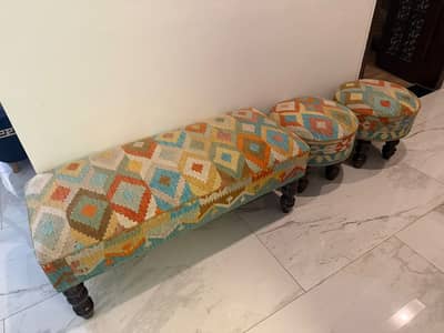 3 piece stool set