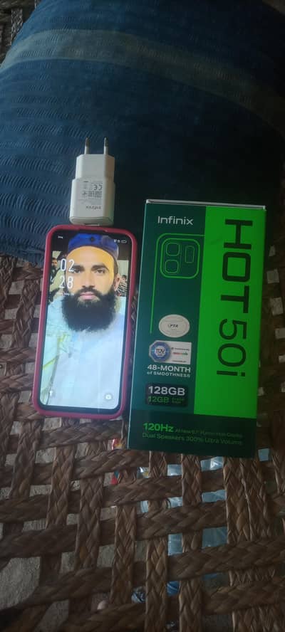 Infinix hot 50i 6/128 with box price 26000