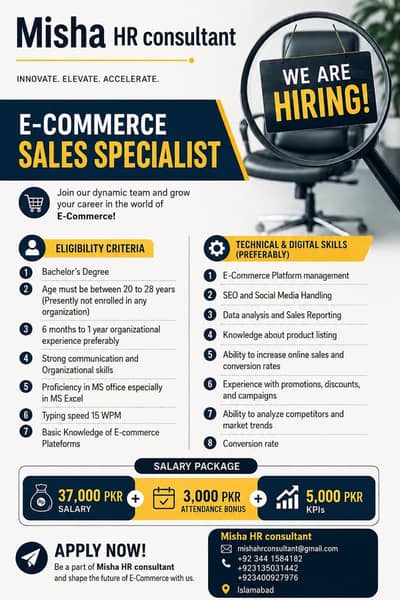 E-commerce sale specialist