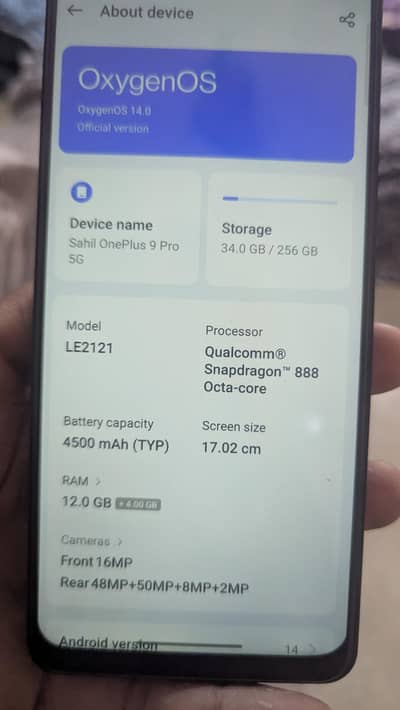 One Plus 9 Pro