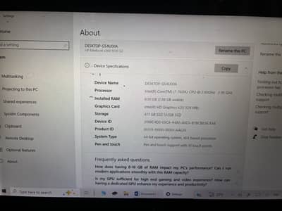Hp Elitebook 1030 x360 g2 i7 7th gen