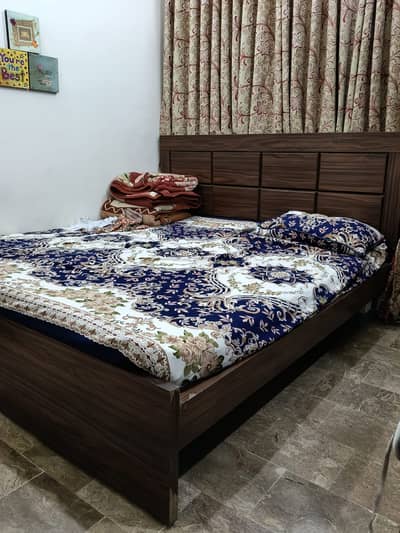 Furniture for Sale - Bed, Almari, Dressing Table