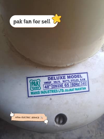pak fan original winding Ok