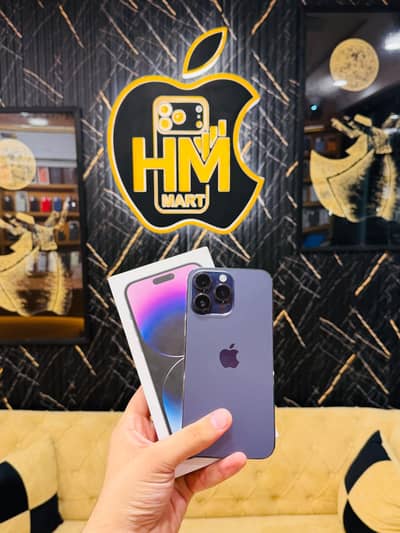 iphone 14 Pro Max with Box 512GB Non PTA Physical Esim 100 Health