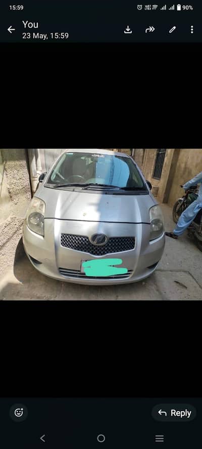 Toyota yaris in good condition with chilled AC