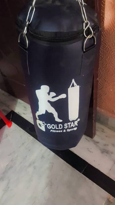 punching bag with gloves in new 10/10 condition