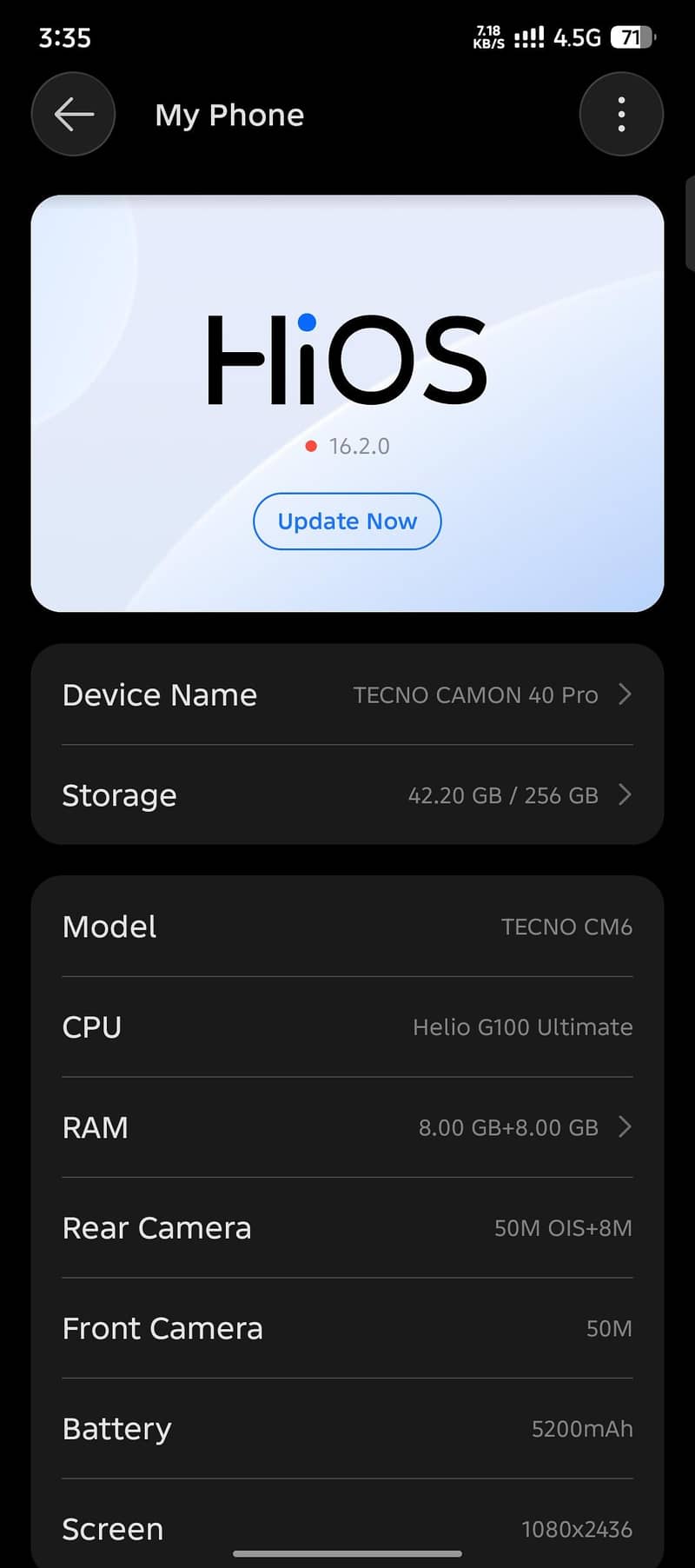 Tecno Camon 40 Pro 0