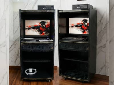 Multipurpose Movable Trolley _ TV, PC setup & Charging Station⁠
