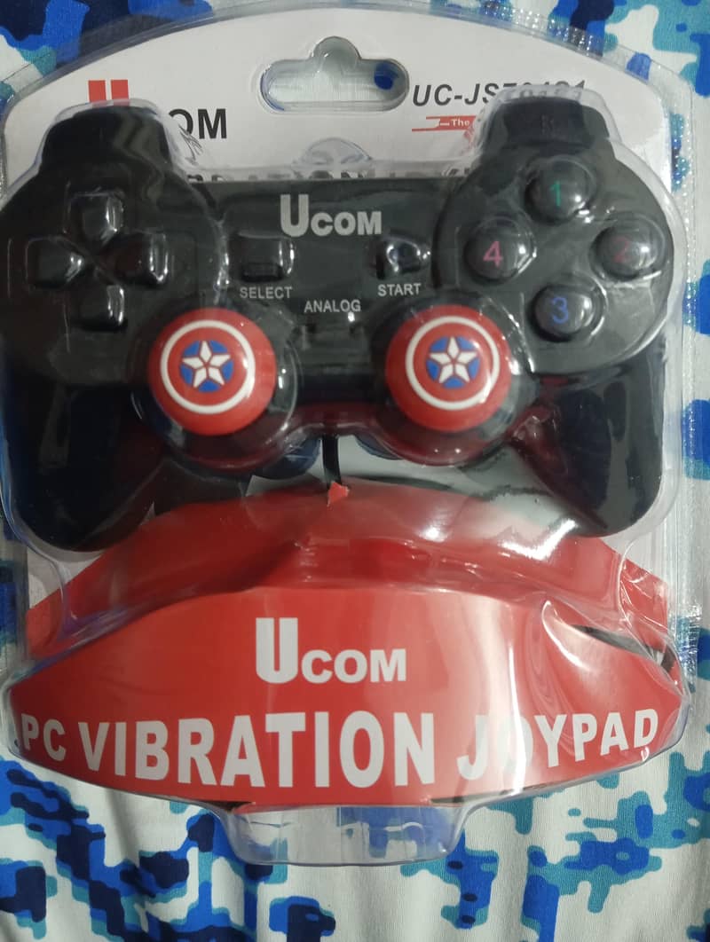 PS3PC Compatible Game Controller with Thumb Grips 0