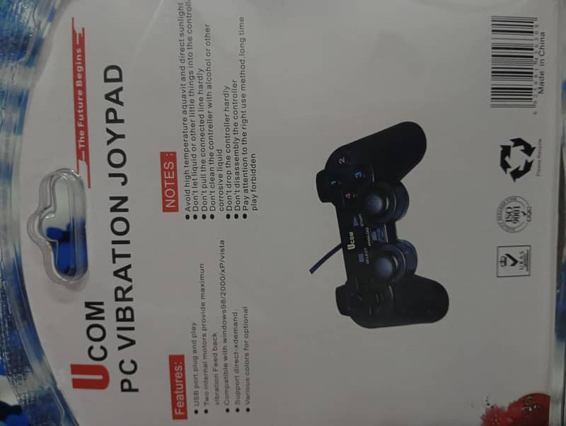 PS3PC Compatible Game Controller with Thumb Grips 2