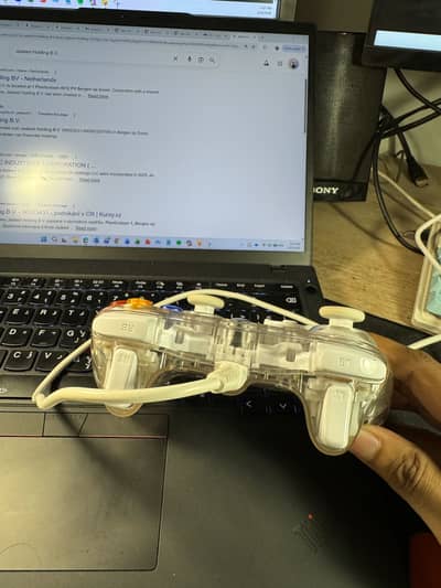 Xbox 360 controller transparent with lights