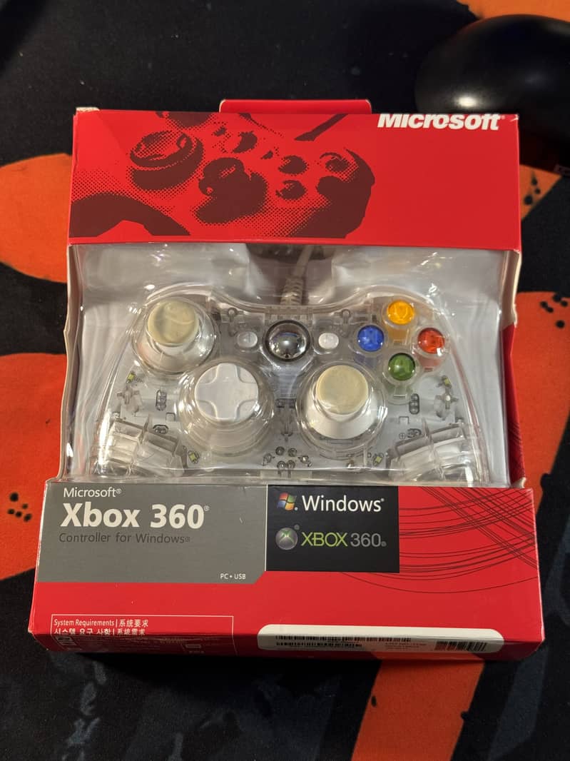 Xbox 360 controller transparent with lights 6
