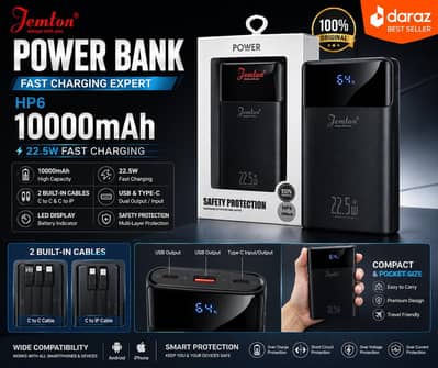 Jemton power Bank 10,000mah