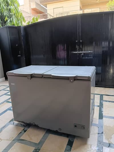 Haier double door freezer hdf385 model