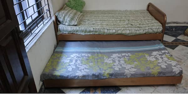 wood bed