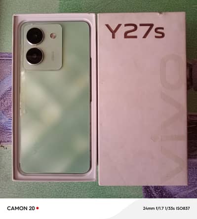 vivo y27s 8+8/128 like new mobile