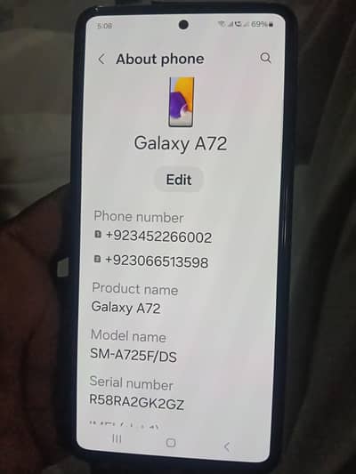 Samsung Galaxy a72